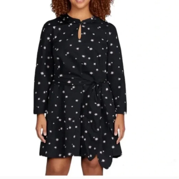 NWT Free Assembly Star Print Ruffle Dress - Picture 1 of 16